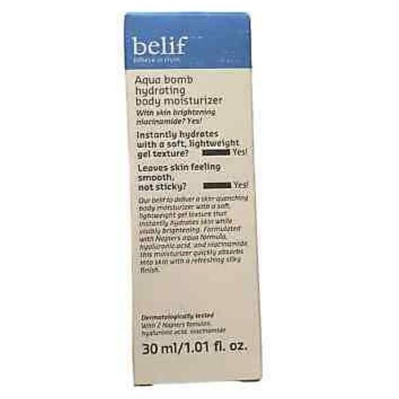 BNIB~BELIF Aqua Bomb Hydrating Body Moisturizer~30ml/1.01 fl.oz. - Picture 2 of 2